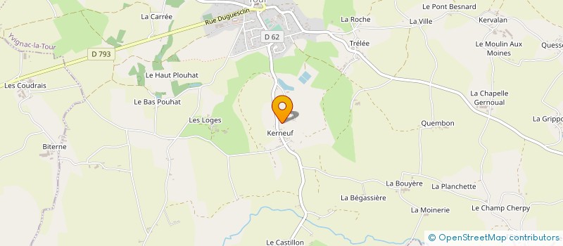 localisation de l'entreprise MADAME ROSELYNE PEGEAULT à YVIGNAC-LA-TOUR