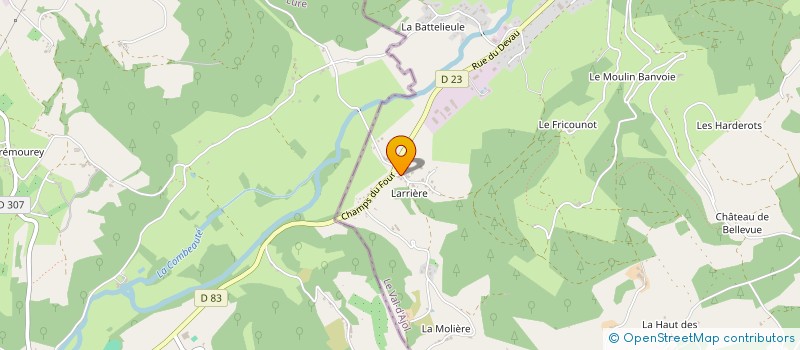 localisation de l'entreprise MADAME ROSELYNE PETITJEAN  LE VAL D AJOL