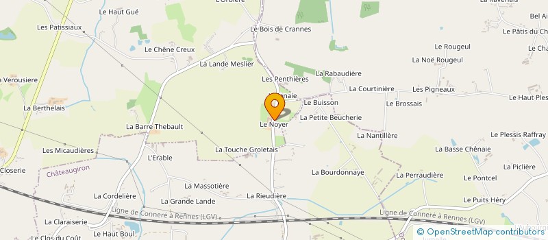 localisation de l'entreprise MADAME ROSELYNE PIERRE  NOYAL-SUR-VILAINE