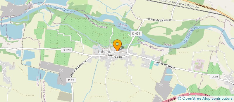 localisation de l'entreprise MADAME ROSELYNE POIRRIER  ESCOS