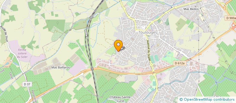 localisation de l'entreprise MADAME ROSELYNE PONS  TOULOUGES