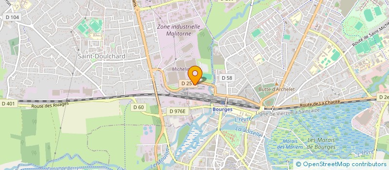 localisation de l'entreprise MADAME ROSELYNE POULIN  BOURGES