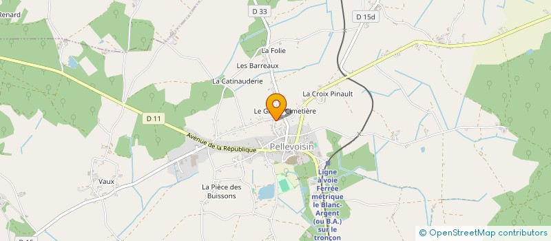 localisation de l'entreprise MADAME ROSELYNE POURNIN à PELLEVOISIN