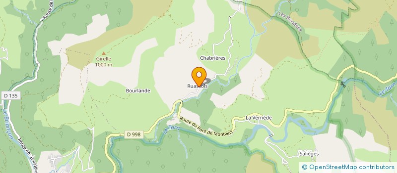 localisation de l'entreprise MADAME ROSELYNE PRADEILLES  BEDOUES-COCURES