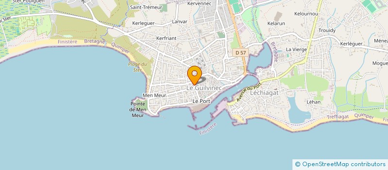 localisation de l'entreprise MADAME ROSELYNE QUERREC  GUILVINEC