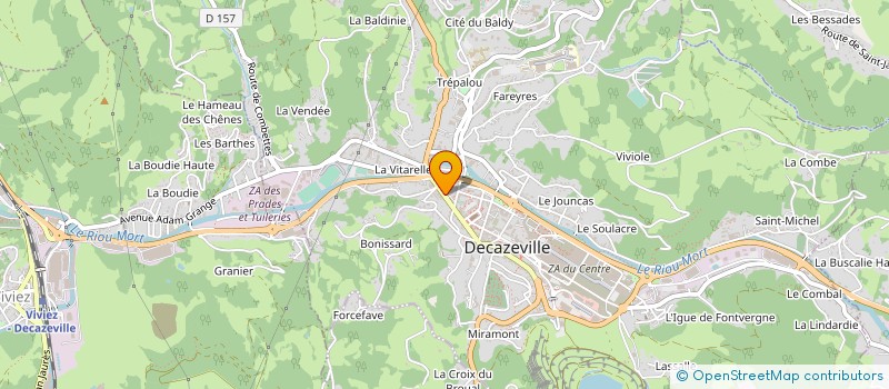 localisation de l'entreprise MADAME ROSELYNE REINA à DECAZEVILLE