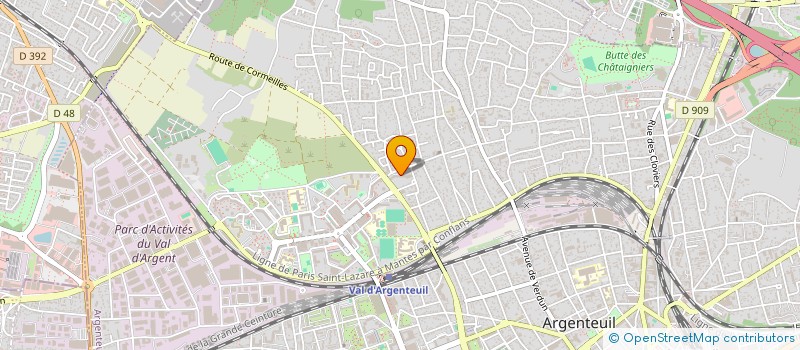 localisation de l'entreprise MADAME ROSELYNE SARFO  ARGENTEUIL