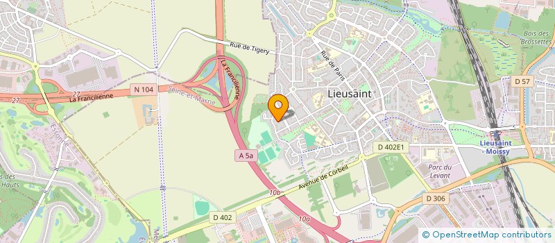 localisation de l'entreprise MADAME ROSELYNE SAULE  LIEUSAINT