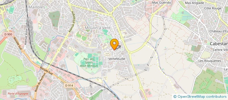 localisation de l'entreprise MADAME ROSELYNE SILVESTRE  PERPIGNAN