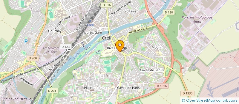 localisation de l'entreprise MADAME ROSELYNE SKOURNIK  CREIL