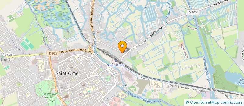 localisation de l'entreprise MADAME ROSELYNE TAHIRI  SAINT-OMER