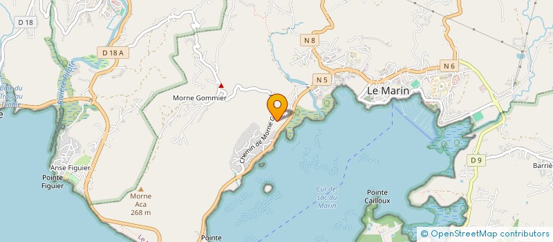 localisation de l'entreprise MADAME ROSELYNE TENEBAY à LE MARIN
