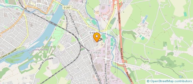 localisation de l'entreprise MADAME ROSELYNE VAGINAY  LE COTEAU