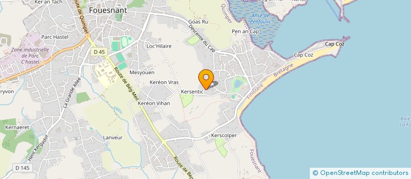 localisation de l'entreprise MADAME ROSELYNE YAOUANC à FOUESNANT