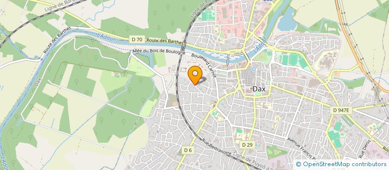 localisation de l'entreprise MADAME ROSELYNO FRAGUES à DAX