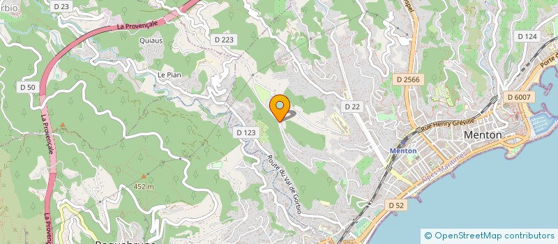 localisation de l'entreprise MADAME ROSEMARY BUTEAULT  MENTON