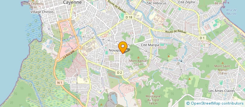 localisation de l'entreprise MADAME ROSEMONDE CIVIL  CAYENNE