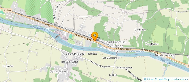 localisation de l'entreprise MADAME ROSEMONDE DOUBARD  SAINT-CAPRAISE-DE-LALINDE