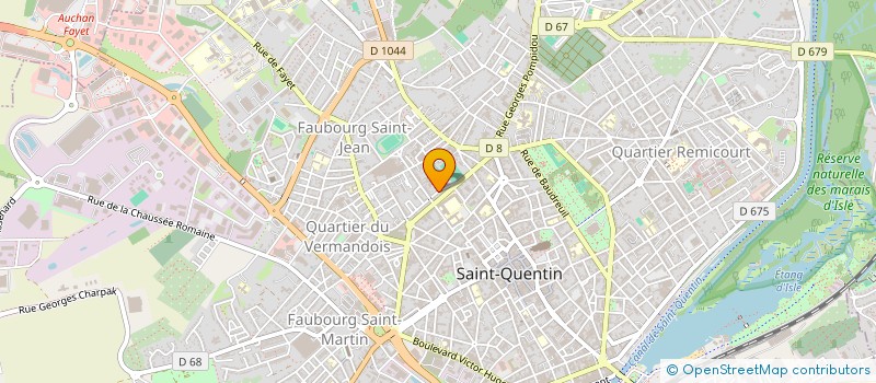 localisation de l'entreprise MADAME ROSEMONDE DUCASTELLE à SAINT-QUENTIN