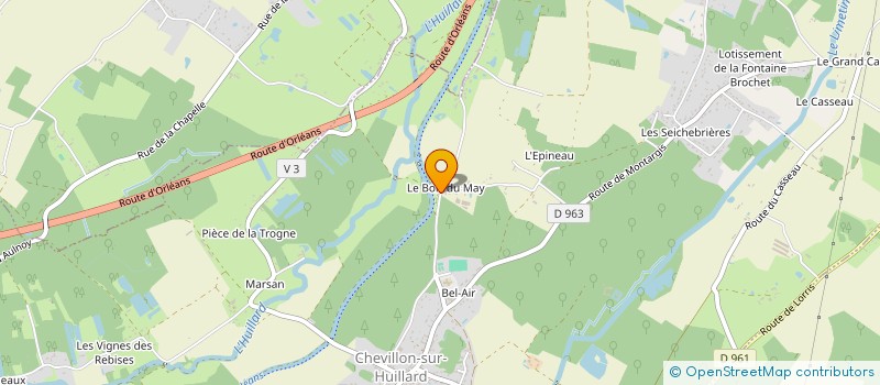 localisation de l'entreprise MADAME ROSEMONDE VILLEMAIN à CHEVILLON-SUR-HUILLARD