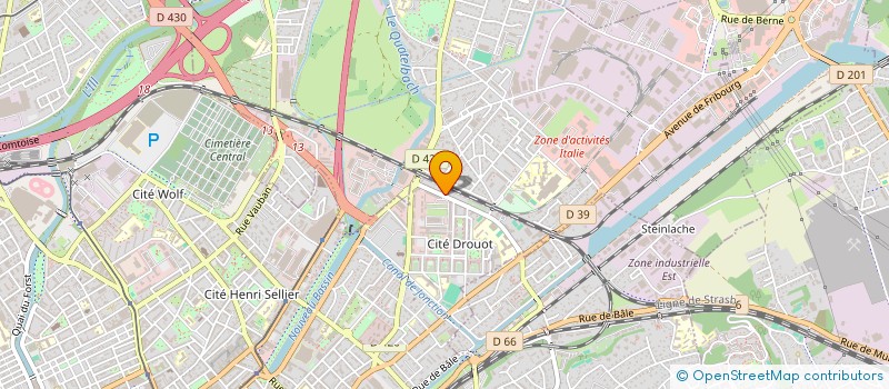 localisation de l'entreprise MADAME ROSESUZY NGANDO MALET  MULHOUSE