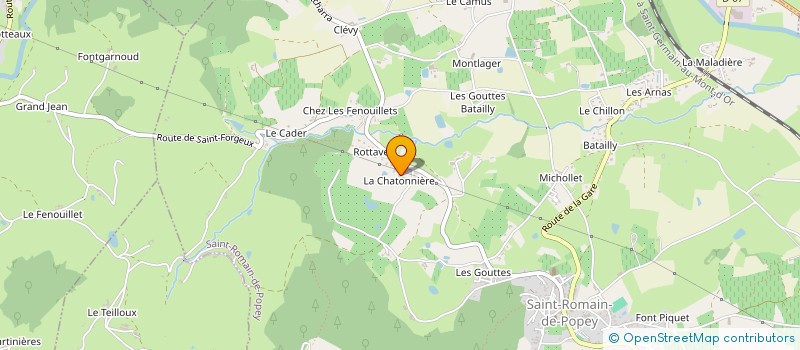 localisation de l'entreprise MADAME ROSETTE CHATRON à SAINT-ROMAIN-DE-POPEY