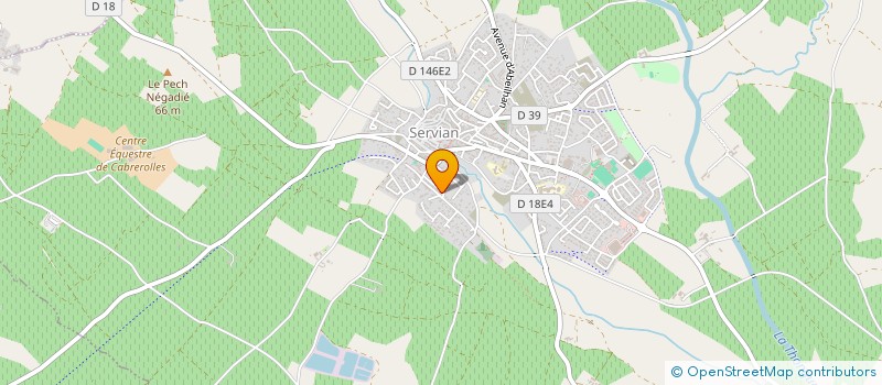 localisation de l'entreprise MADAME ROSETTE HOUDE à SERVIAN