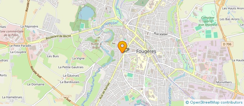 localisation de l'entreprise MADAME ROSETTE LIMBOUR  FOUGERES