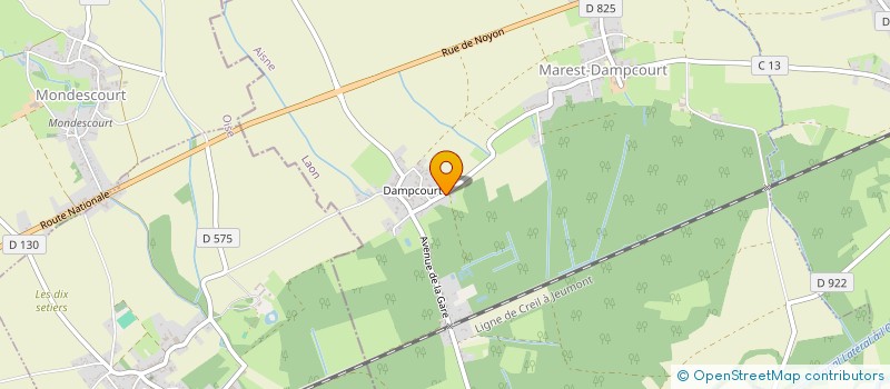 localisation de l'entreprise MADAME ROSETTE PASQUIER  MAREST-DAMPCOURT