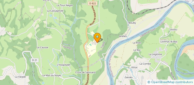 localisation de l'entreprise MADAME ROSETTE ROFES  FIGEAC