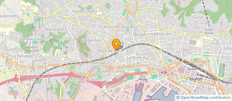 localisation de l'entreprise MADAME ROSETTE SANCHEZ  TOULON