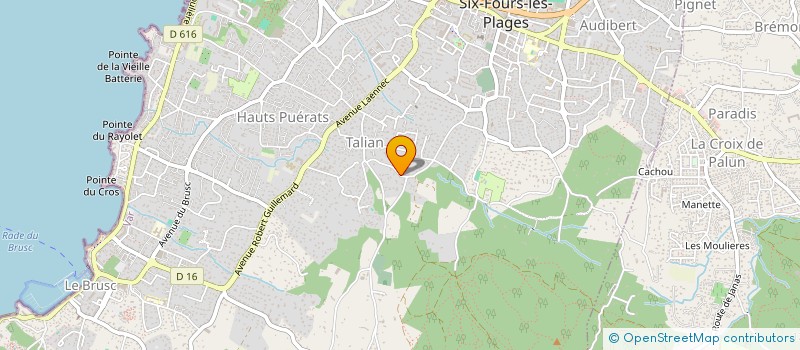 localisation de l'entreprise MADAME ROSETTE SORRIDENTE  SIX-FOURS-LES-PLAGES