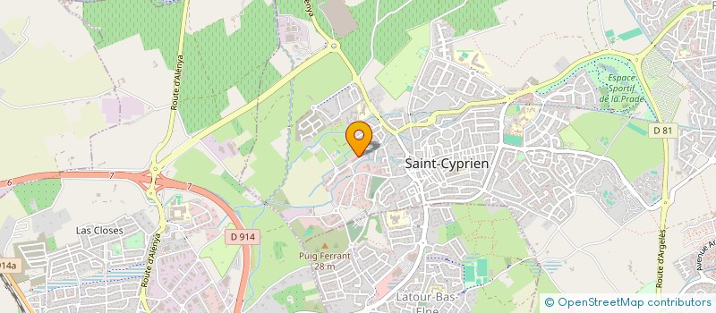 localisation de l'entreprise MADAME ROSETTE VARGAS  SAINT-CYPRIEN