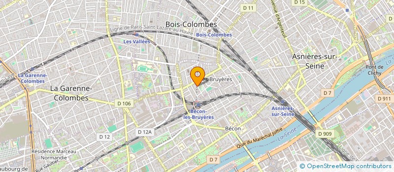 localisation de l'entreprise MADAME ROSHANAK BAHREINI  ASNIERES-SUR-SEINE