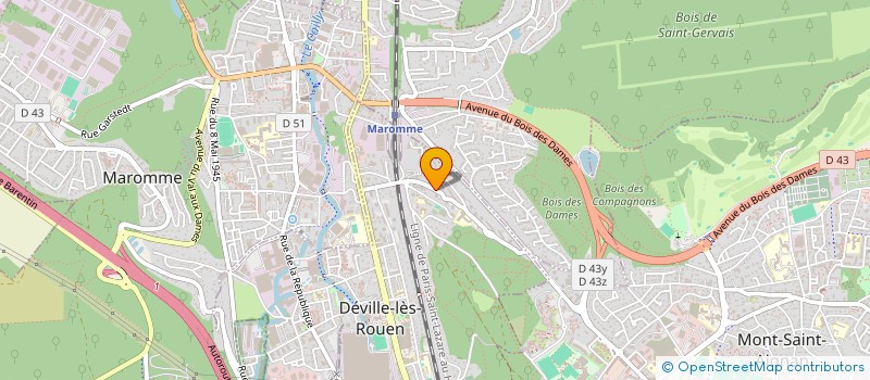 localisation de l'entreprise MADAME ROSHIDAT NELLY MAJIYAGBE  DEVILLE-LES-ROUEN