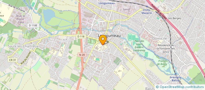 localisation de l'entreprise MADAME ROSHINIBY MOUHAMAD  LONGJUMEAU