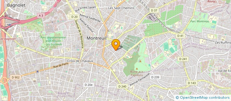 localisation de l'entreprise MADAME ROSHNI PAREKH à MONTREUIL