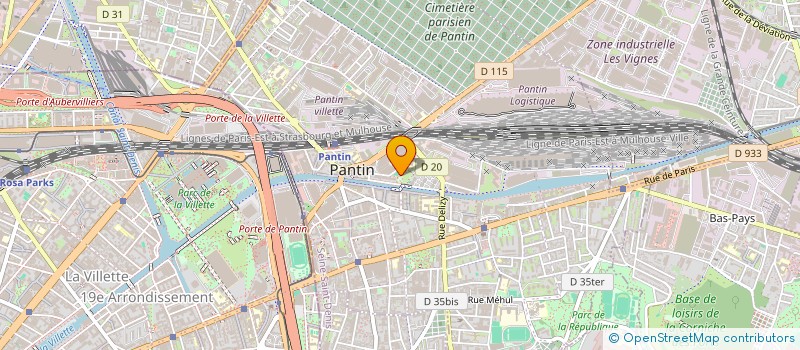 localisation de l'entreprise MADAME ROSIE MOSKOVITS  PANTIN