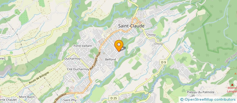 localisation de l'entreprise MADAME ROSIETTE LAMOUREUX à SAINT-CLAUDE