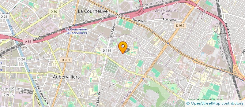 localisation de l'entreprise MADAME ROSILDA MOREIRA  AUBERVILLIERS