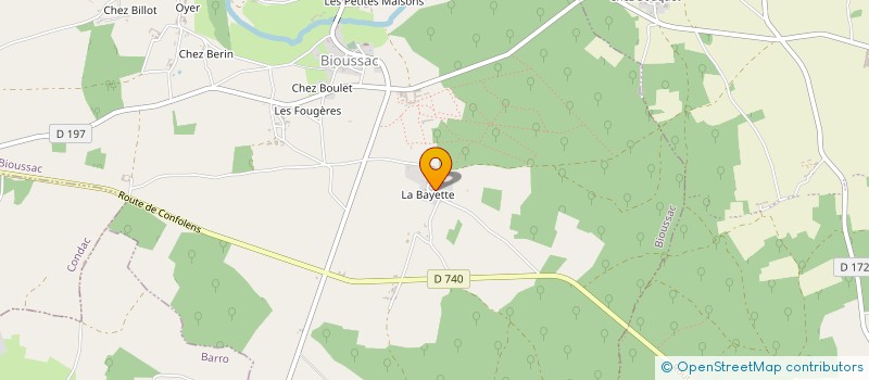 localisation de l'entreprise MADAME ROSINA FOGG à BIOUSSAC