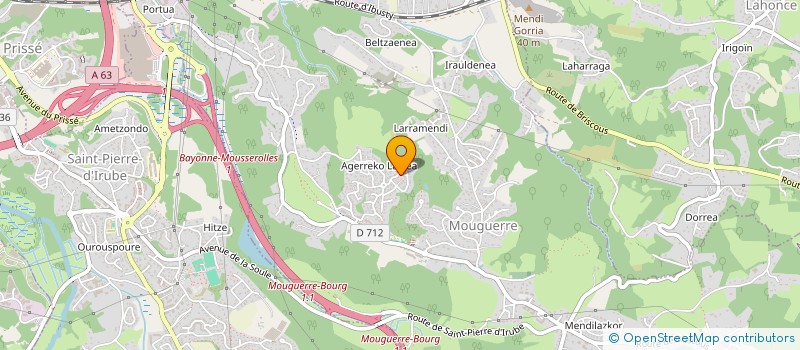 localisation de l'entreprise MADAME ROSINDA BAGO  MOUGUERRE