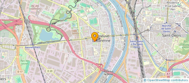 localisation de l'entreprise MADAME ROSINDA MARTINS MELO  VILLENEUVE-LA-GARENNE