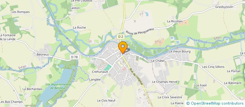 localisation de l'entreprise MADAME ROSINE ANDREE CARROY  EVRAN