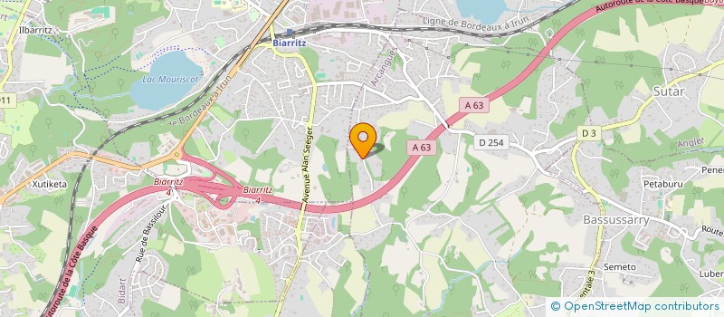 localisation de l'entreprise MADAME ROSINE BAUZEY  ARCANGUES