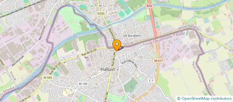 localisation de l'entreprise MADAME ROSINE BEKAERT  HALLUIN