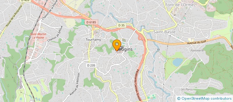 localisation de l'entreprise MADAME ROSINE BENTZINGER à MOUGINS