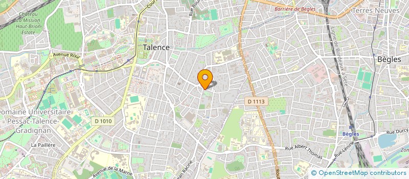 localisation de l'entreprise MADAME ROSINE LEVI  TALENCE