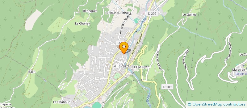 localisation de l'entreprise MADAME ROSINE LIVIERI  ALLEVARD