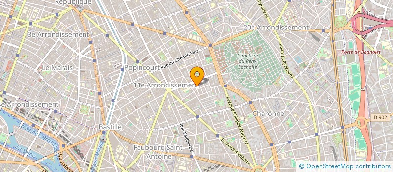 localisation de l'entreprise MADAME ROSINE MARGAT à PARIS